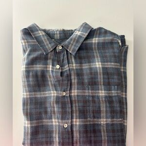 Rails Checkered Shirt in Blue and Cream